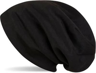Produktbild von styleBREAKER warme Feinstrick Beanie Mütze mit sehr weichem Fleece Innenfutter, Longbeanie unifarben, Uni 04024092