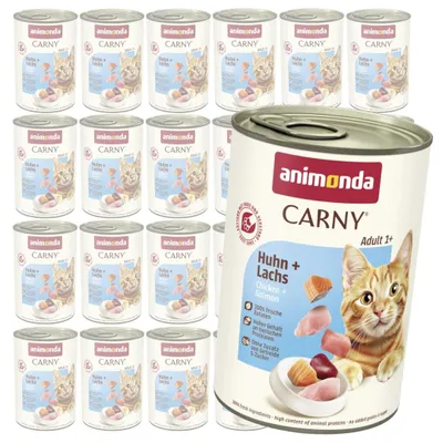 Produktbild von Animonda Carny Adult 24x400g Nassfutter für Katzen mit Huhn und Lachs