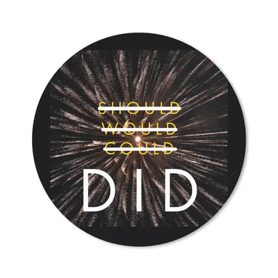 Produktbild von MuchoWow® Mauspad Mousepad Sollte, würde, könnte, hat' - Zitate - Sprichwörter 30x30 cm - Mousepads - Maus Mat - Pad - Mausunterlage - Tischunterlage - Schreibtischmatten