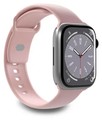 Zdjęcie produktu dla Silikonowy pasek Puro Icon do Apple Watch 38, 40, 41 mm - różowy (2 szt.)