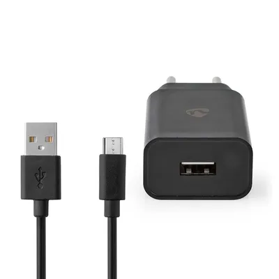 Zdjęcie produktu dla Nedis WCHAM213ABK, Wewnętrzna, Prąd przemienny, 5 V, 1 m, Czarny