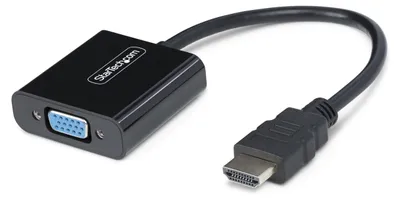 Immagine prodotto di StarTech.com Adattatore/cavo da HDMI a VGA, adattatore attivo HDMI/convertitore video per computer portatili e desktop, 1920x1080 (1080p), sorgente HDMI a monitor/schermo VGA
