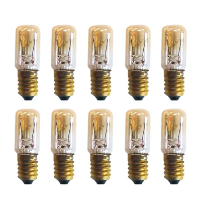 Produktbild von 10 x T16x54mm E14 6-10W 220-260V CC-5A E14 Röhre Glühbirne Glühlampe Doppelwendel Kappenbirne