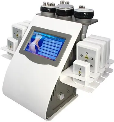 Imagen del producto de Máquina de liposucción con vacío, láser y radiofrecuencia - 40 kHz, ultrasonidos para cavitación - Formato compacto - Para cuidado corporal