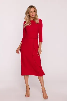Produktbild von BeWear Midikleid für Frauen Quf S425 rot M