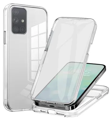 Produktbild von 360 Grad Handyhülle für Samsung Galaxy A71 Case Cover Hülle Bumper Rundum Schutzhülle Smartphone Schutz Transparent