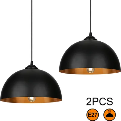 Obrázek produktu pro TolleTour 2x závěsná lampa stínidlo LED E27 patice závěsná lampa závěsné svítidlo