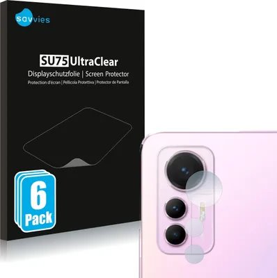 Produktbild von 6x Für Xiaomi 12 Lite (NUR Kameraschutz) Schutzfolie Savvies Displayschutz Display Schutz Folie Klar Transparent