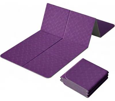 Image de Tapis de yoga TPE - 183 x 61 cm - 5 mm - Pliable - Antidérapant