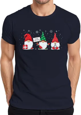 Produktbild von Merry Christmas Gnome Elfen Wichtel - Weihnachten Weihnachtsgeschenk Christmas Herren T-Shirt, Navy, S