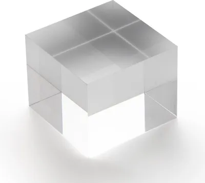 Produktbild von Acrylblock 50x50x40mm transparent, rundum glänzend polierte Seitenkanten / Acryl / Acrylglas / massiv / klar / farblos / Dekoration - Zeigis®