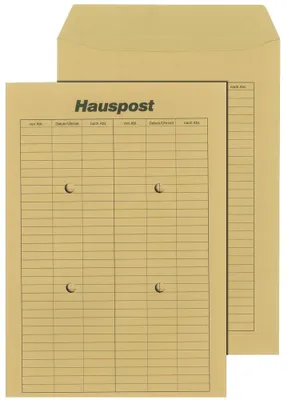 Produktbild von MAILmedia Hauspost Versandtasche braun C4 ungummiert 250 Versandtaschen