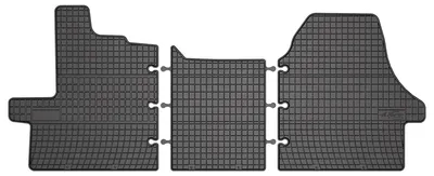 Immagine prodotto di Tappetini auto in gomma adatto per Fiat Ducato III (2006-2014, furgone, tipo 250) neri, set 3 pz, con fissaggi