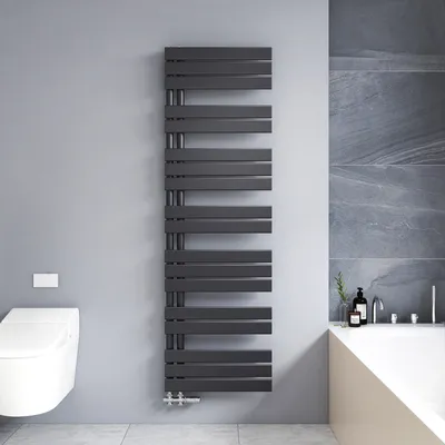 Produktbild von Heilmetz Badheizkörper 1662x500x59mm Seitenanschluss 849 Watt Anthrazit, Handtuchtrockner Handtuchwärmer Flach Design Heizkörper für Bad Ohne heizstab