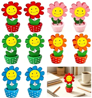 Produktbild von Kreatives Holz Memo-Clip Set - 10 Stück Blumenform Fotohalter
