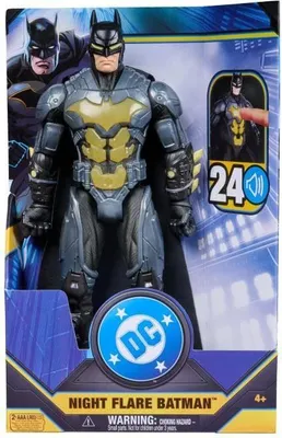 Immagine prodotto di Batman Deluxe Stealth Action Figure, 30 cm, 20 suoni e luci, 10 punti di articolazione, batterie incluse