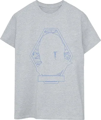 Produktbild von Star Wars - "The Mandalorian" T-Shirt für Damen BI45924 (XXL) (Grau)