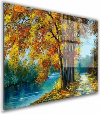 Zdjęcie produktu dla OBRAZ NA SZKLE PROSTOKĄTNY 60x40cm 071 Nad rzeką