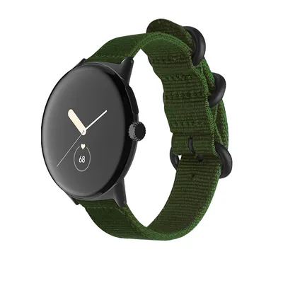 Image de Bracelet en nylon tissé avec boucle en acier pour Google Pixel Watch 1 + 2
