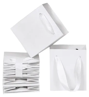 Papier-Tüten Weiß, 12 Stück, 1,01 kg
