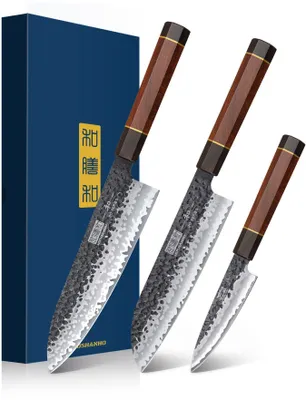 Produktbild von HOSHNAHO 3-Teiliges Messerset, Japanisches Küchenmesser set