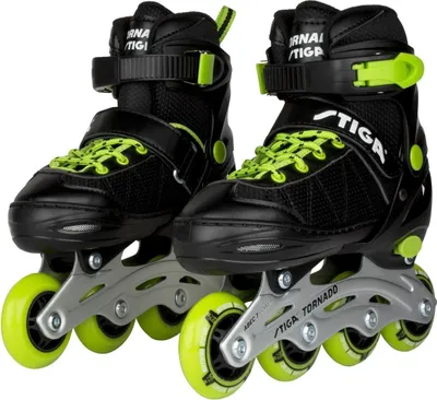 Produktbild von Stiga 80-2040-06, Erwachsene, Unisex, Schwarz, Grün, Einfarbig, Hoher Stiefel, Inlineskate