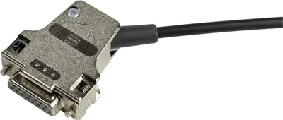 Immagine prodotto di "Alloggiamento metallico per connettore D-Sub, con sistema di bloccaggio a vite, 15 poli."