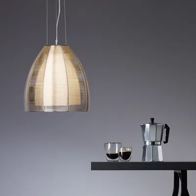 Produktbild von BRILLIANT Pendelleuchte Relax | stilvolle Pendelleuchte | Metall/Glas | chrom/weiß | Kabel kürzbar | 1x E27 max. 60 W