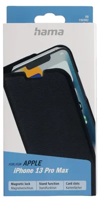Produktbild von Hama 00196982, Folio, Apple, iPhone 13 Pro Max, Schwarz