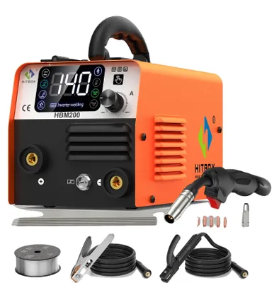 Image de Machine à souder, multifonction 3-en-1, design portable, modèle HBM200, compatible avec une tension de 220V-240V, prise européenne
