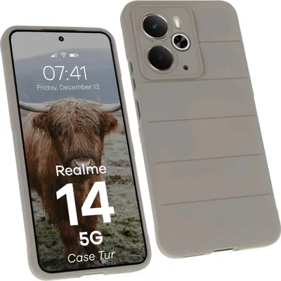 Produktbild von Robuste Handyhülle für Realme 14 5G, Bizon Case Tur, Hellgrau
