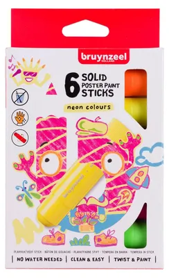 Image de Bruynzeel Peinture en bâtonnets Neon, 6 pièces.