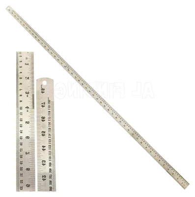 Produktbild von Edelstahl-Lineal 120 cm mit zwei Markierungen