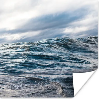 Produktbild von MuchoWow® Poster Meer - Golf - Norwegen 75x75 cm - Wand Dekoration