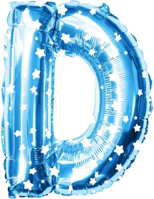 Produktbild von Oblique Unique Folien Luftballon Buchstabe D Kinder Geburtstag Baby Shower Party Deko Ballon - blau