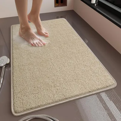 Produktbild von Rutschfeste Duschmatte in Beige, 80 x 50 cm