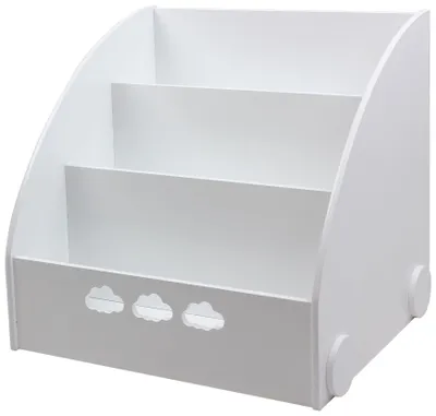 Immagine prodotto di Scaffale per bambini GINGER HOME con 3 ripiani, ideale per riporre libri, in colore bianco