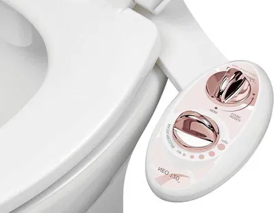 Image de Bidet de luxe avec fonction chauffante - Or rose, modèle 120 mm