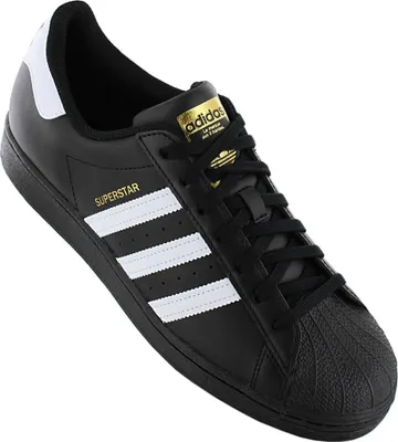 Produktbild von adidas Superstar Core Black Cloud White Gold - EU 43 1/3