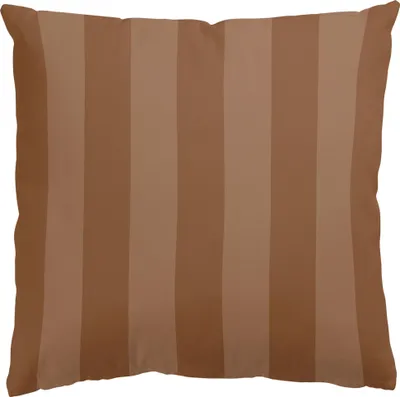 Produktbild von Dekokissen Muster drinnen / Indoor Zierkissen Canvas waschbar Streifen braun Sofakissen mit Füllung