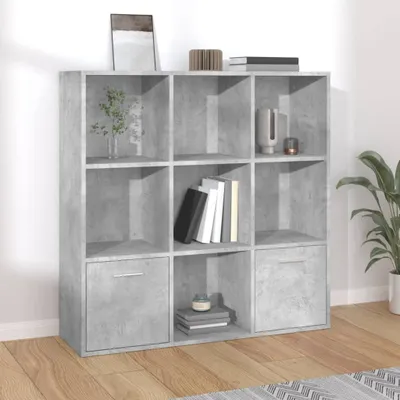 Zdjęcie produktu dla vidaXL Regał betonowy szary 98x30x98 cm materiał drewnopochodny