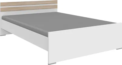 Produktbild von Bett >Joker< (B/H/T: 126x71x204 cm) in Weiß - 126x71x204cm (BxHxT)