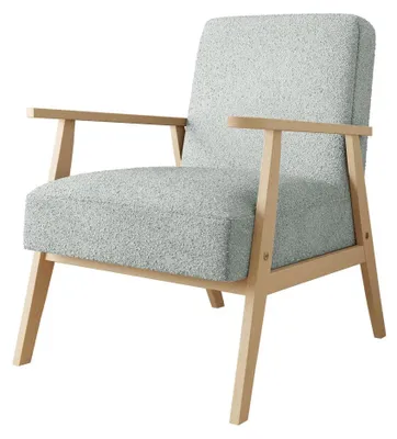 Produktbild von MIRJAN24 Sessel Runoya Boucle, Wohnzimmersessel vom Hersteller, Vintage Relaxsessel, Polstersessel (Farbe: Baloo 2086)