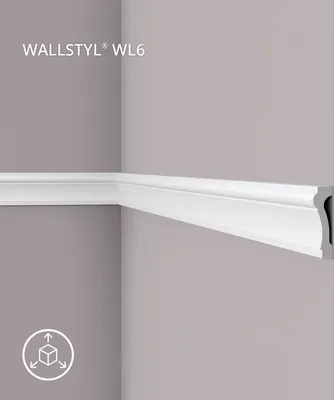 Produktbild von NMC WL6 WALLSTYL Wand- und Friesleiste Zierleiste Türumrandung 2 m