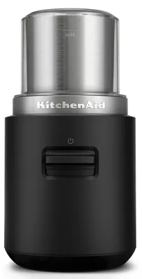Produktbild von KitchenAid 5KBGR100BM, Mühle mit Schlagmesser, 113 g, 22000 RPM, Schwarz, MATTE BLACK, Kunststoff