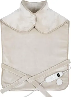 Image de Coussin Chauffant Dos et Cervicales LIVOO DOS218C, 100 W, 60 x 90 cm, Flanelle, Lavable, Crème