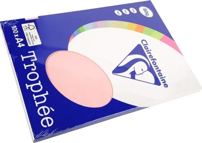 Zdjęcie produktu dla Clairefontaine 4103C Clairefontaine Kopierpapier Trophée rosa DIN A4 80 g/qm 100 Blatt
