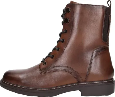 Image de Tamaris Comfort Veterschoenen Hoog  Veterschoenen Hoog - Cognac - Maat 37
