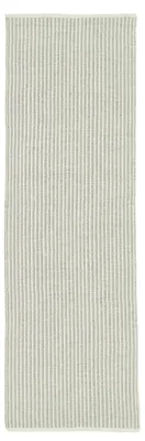 Imagen del producto de Alfombra Westwing Tunner, diseño blanco y verde, modelo corredor, 80 x 250 cm