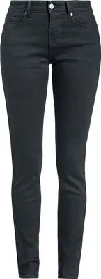 Produktbild von RED by EMP Damen schwarze Slim Fit Skinny Jeans im 5-Pocket-Style W34L34